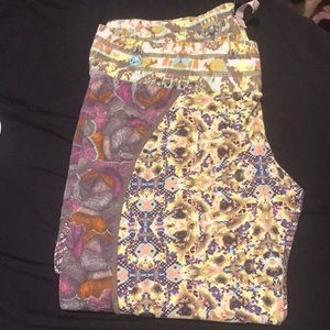 Bright multi colored leggings